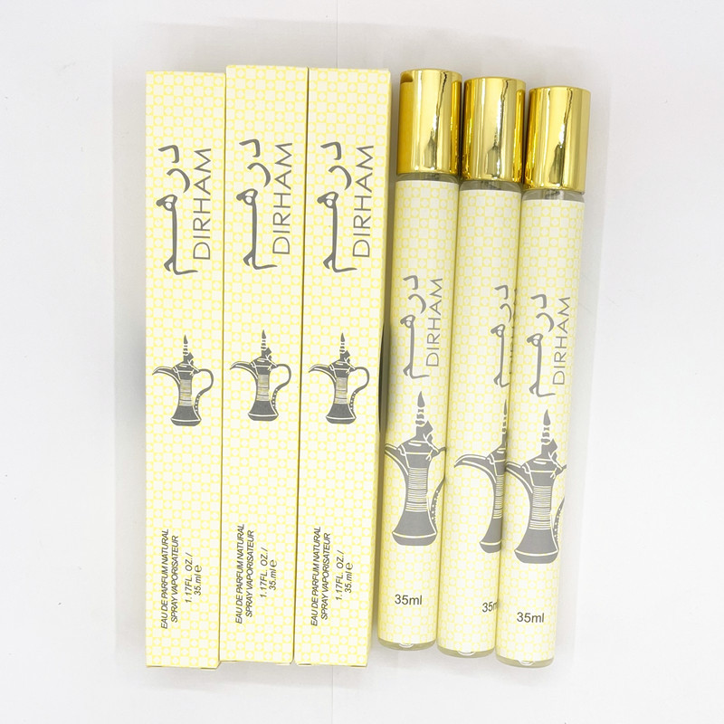 White 35ml Dirham Darhan Arabian Magic Lamp Test Tube Perfume Middle East Men's And Women's Fragrance