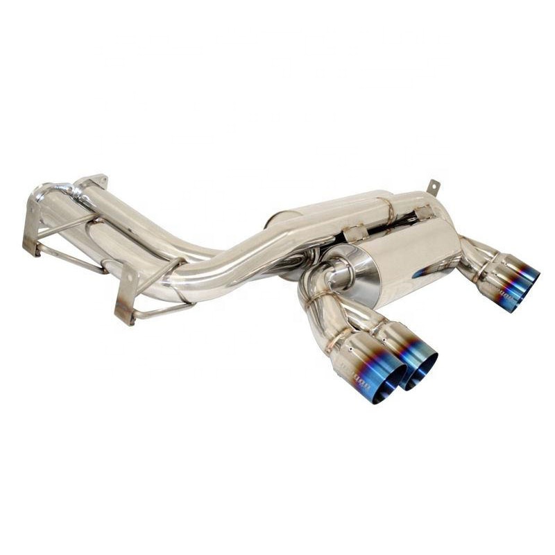 Dual Catback Axle Back Stainless 2.5" Exhaust Muffler 2.75" Tip For 01-06 Bmw E46 M3